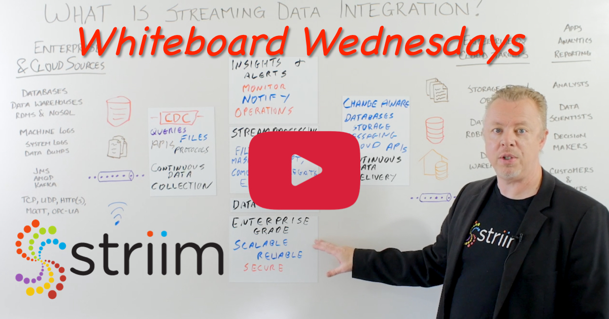 Whiteboard Wednesdays - Streaming Data Integration