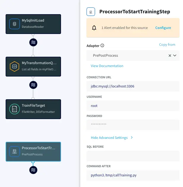 Training and Calling SDGClassifier with Striim for Financial Fraud Detection