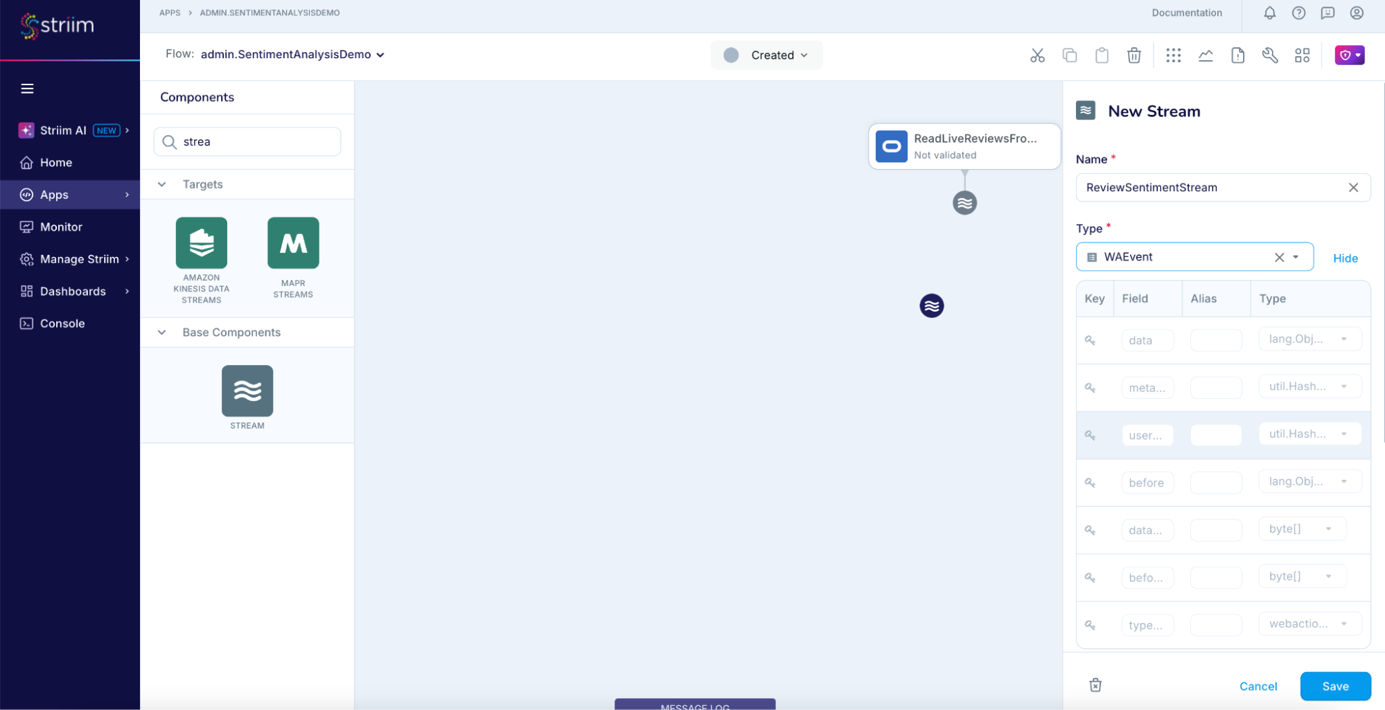 Real-Time Streaming Sentiment Analysis with Striim, OpenAI, and ...