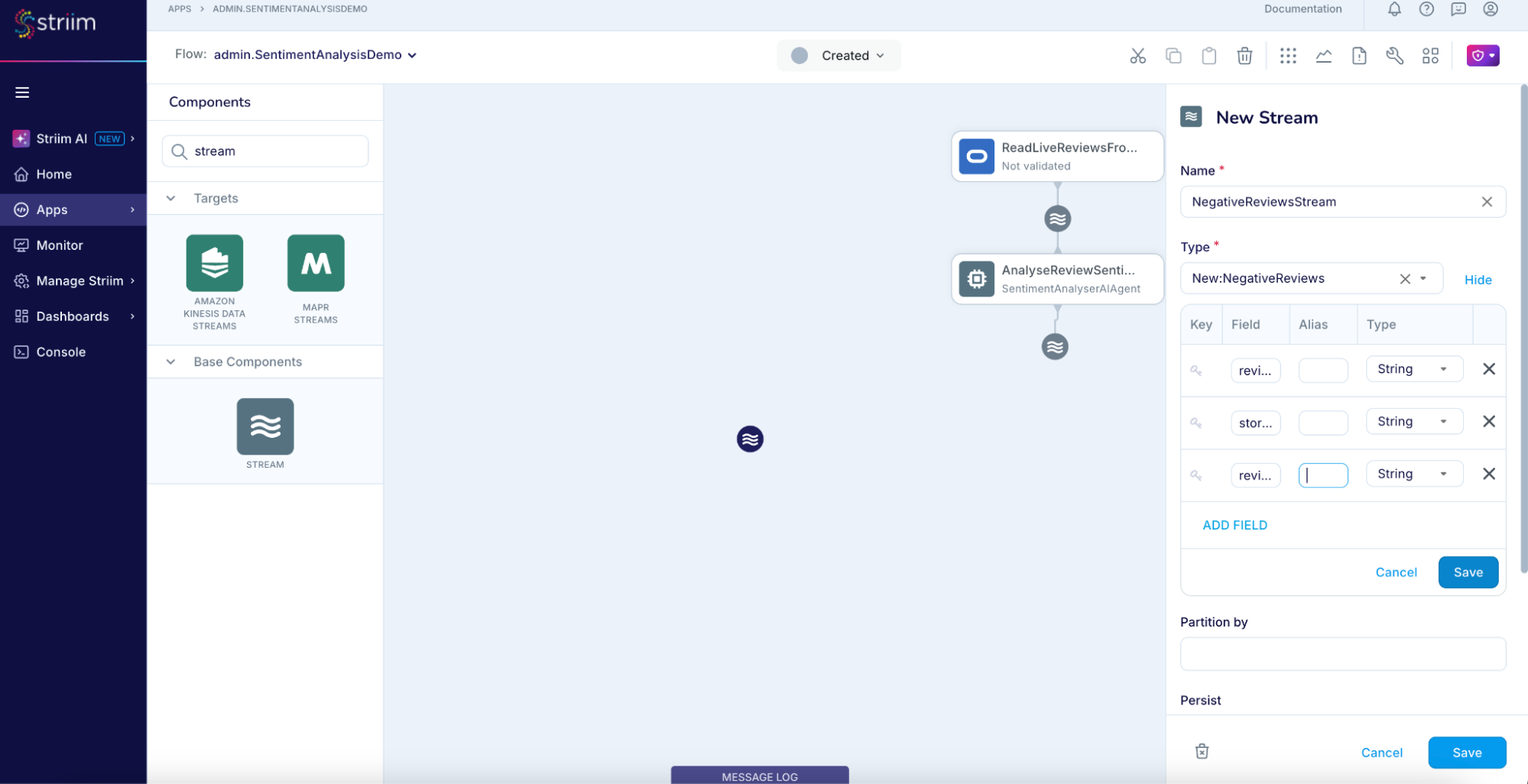 Real-Time Streaming Sentiment Analysis with Striim, OpenAI, and ...